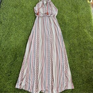 Artisan Ny  Striped Maxi Dress - Red and White